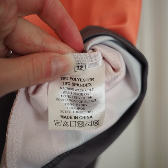 Fox Print Girls Dress for Kids Orange and Blue with Printed Tail Sz Girls 12 - Picture 7 of 10